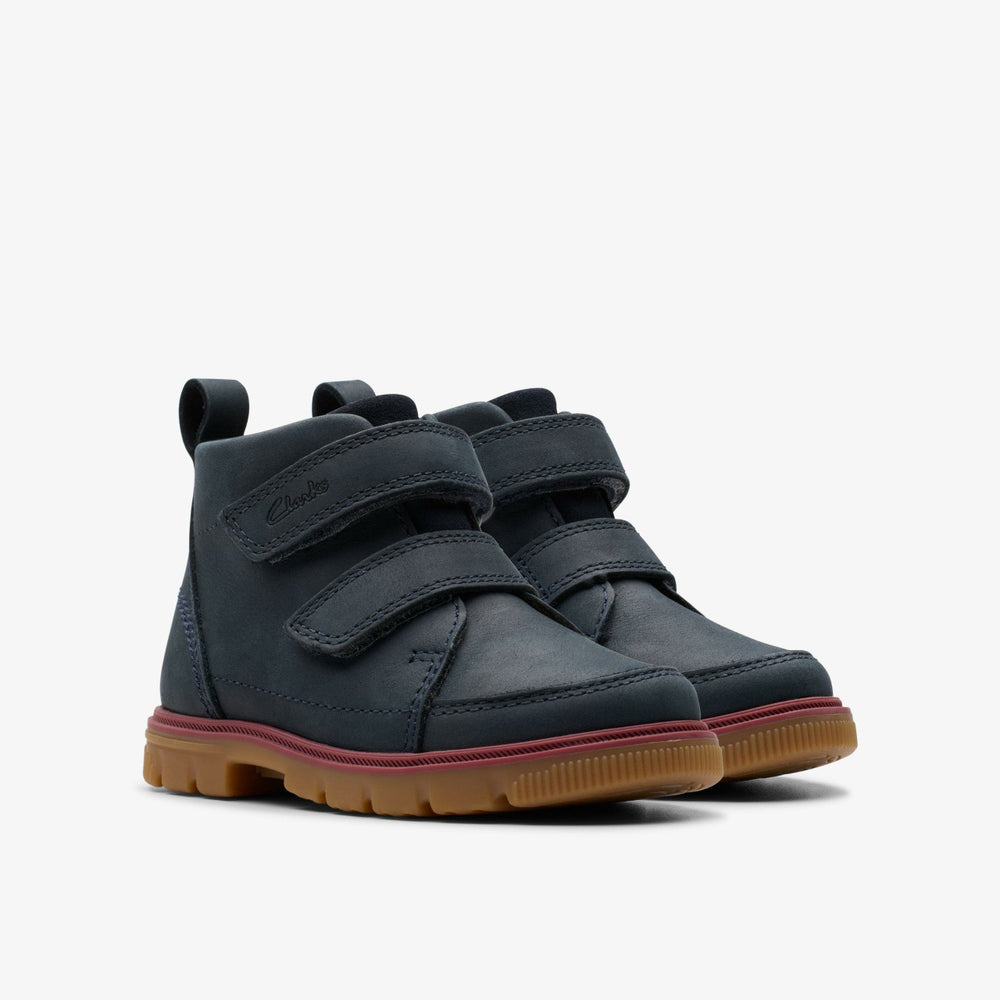 Lorcam Hi Toddler Navy | Clarks discount