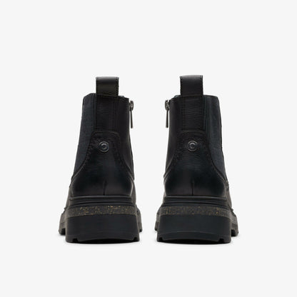 Hencroft Step Waterproof Black Leather | Clarks on Sale