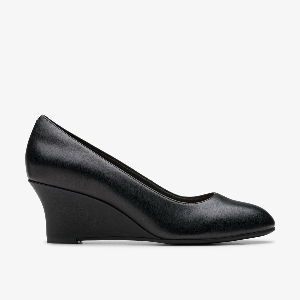 Olivette Pearl Black Leather | Clarks on Sale