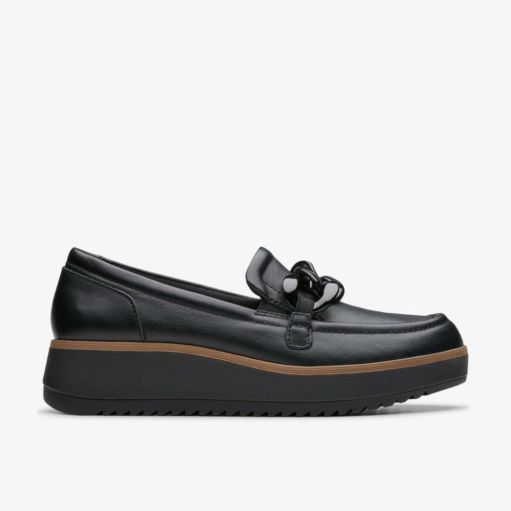 Zylah May Black Leather | Clarks on Sale