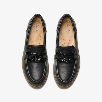 Zylah May Black Leather | Clarks on Sale
