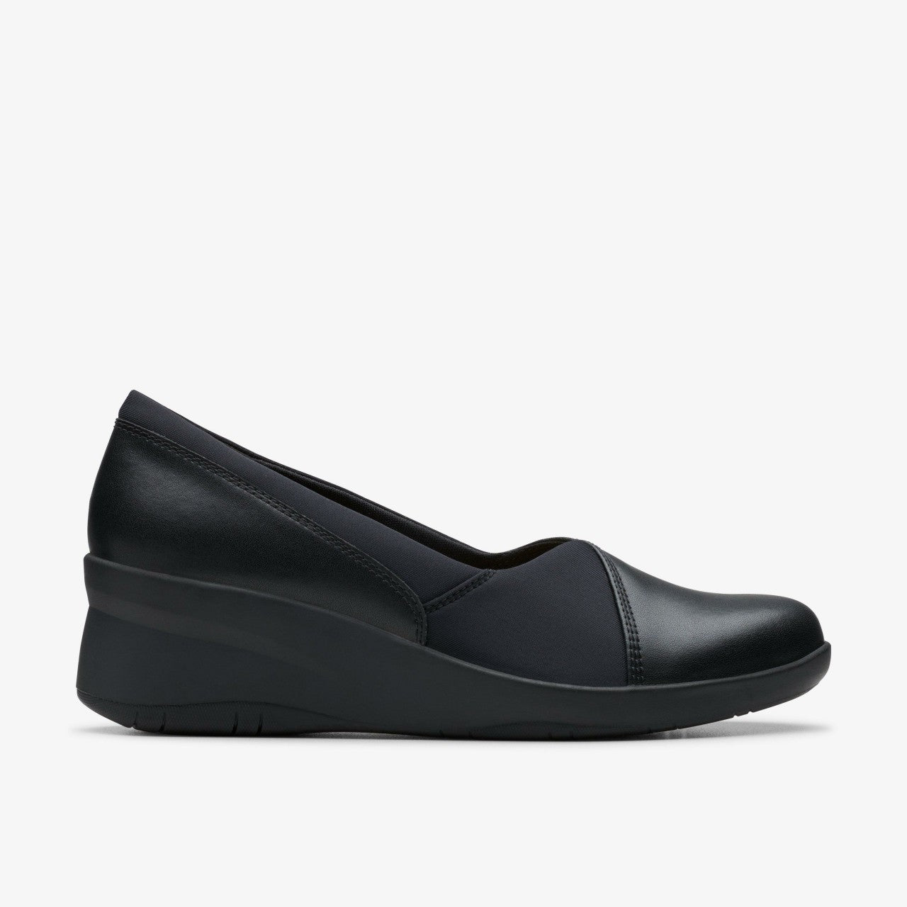 Suttyn Walk Black Leather | Clarks outlet