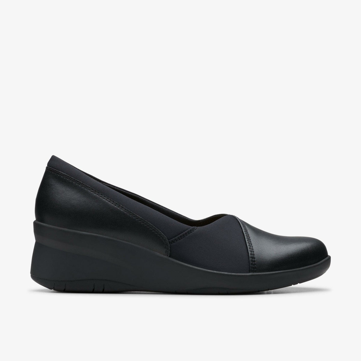 Suttyn Walk Black Leather | Clarks outlet