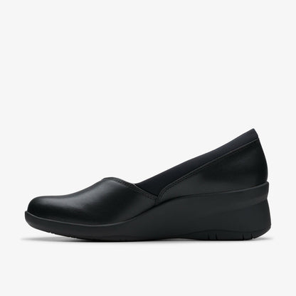 Suttyn Walk Black Leather | Clarks outlet