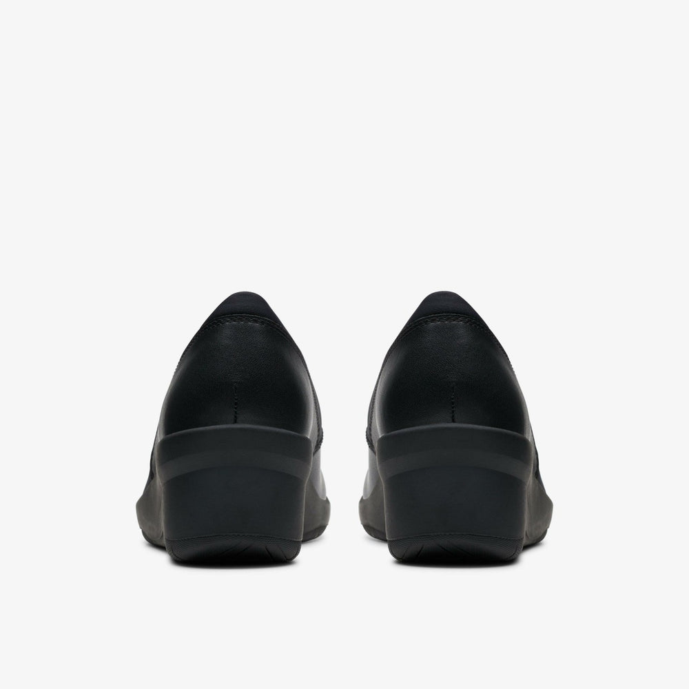 Suttyn Walk Black Leather | Clarks outlet