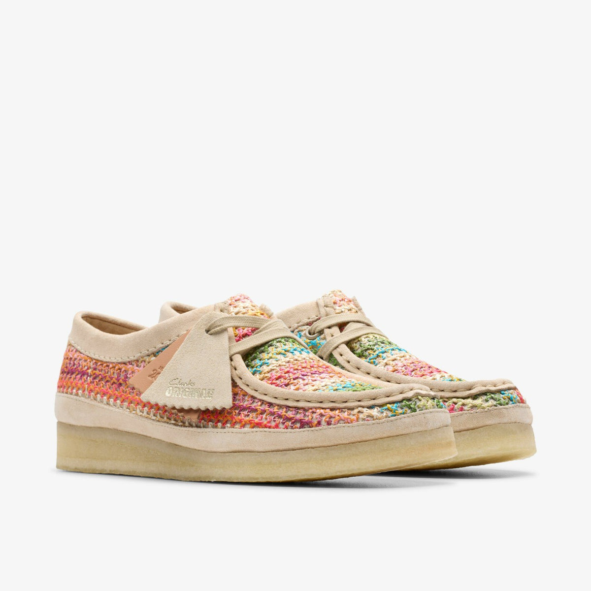 Wallabee Multicolour Raffia | Clarks for sale