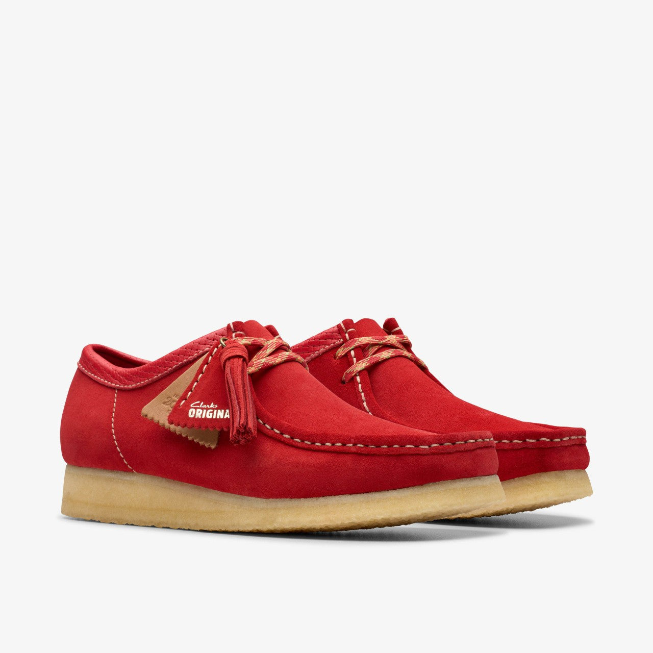 Wallabee Red Suede | Clarks for sale