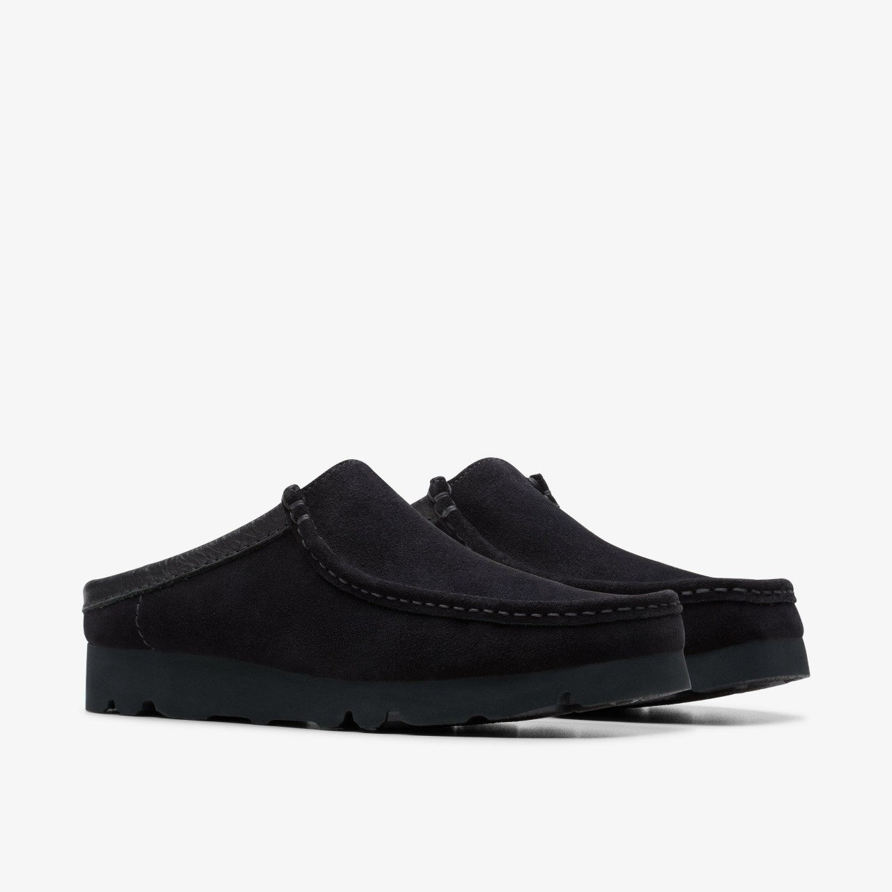 Wallabee Slip Black Suede | Clarks outlet