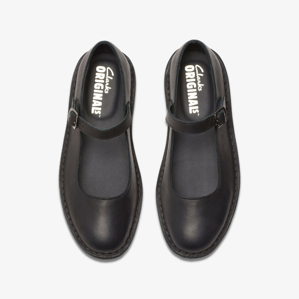 Desert Jane Black Leather | Clarks online