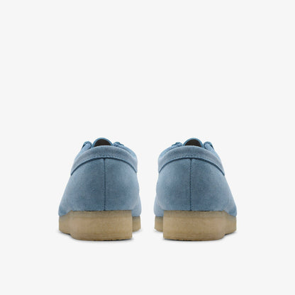 Wallabee Weave Powder Blue Suede | Clarks online