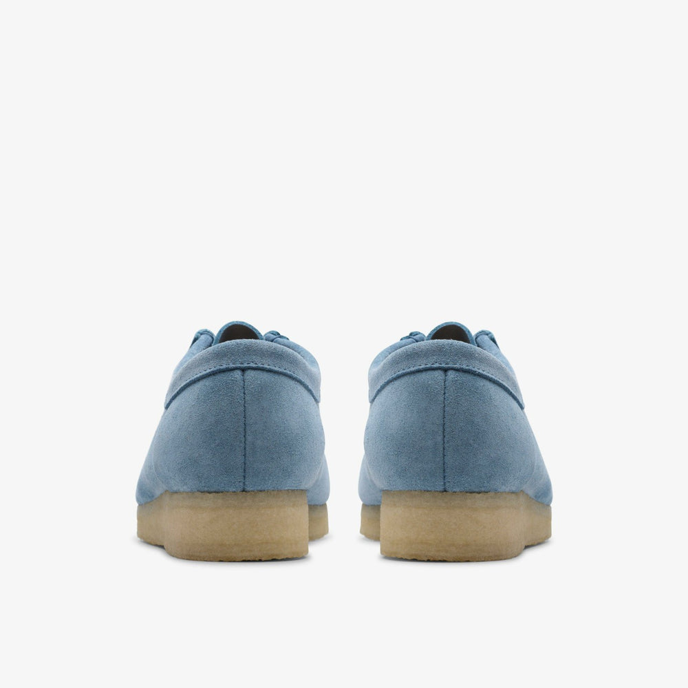 Wallabee Weave Powder Blue Suede | Clarks online