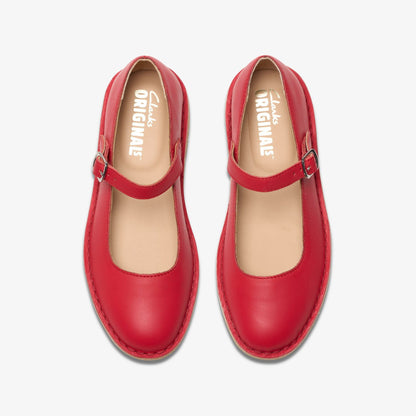 Desert Jane Red Leather | Clarks discount
