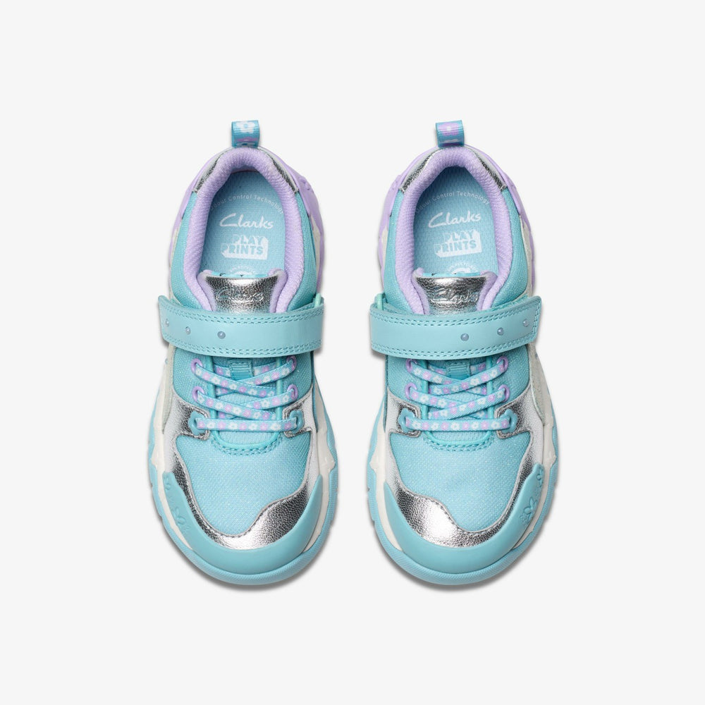 Tidal Shell Kid Light Blue Combination | Clarks for sale