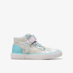 Foxing Wish Hi Toddler Silver Fabric | Clarks online