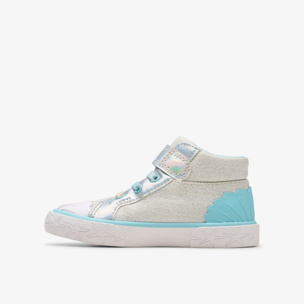 Foxing Wish Hi Toddler Silver Fabric | Clarks online