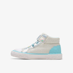 Foxing Wish Hi Toddler Silver Fabric | Clarks online