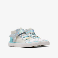 Foxing Wish Hi Toddler Silver Fabric | Clarks online