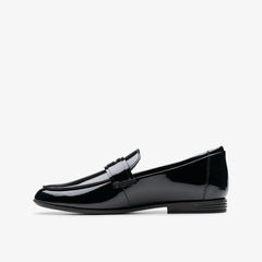Finja Bright Older Black Patent | Clarks outlet