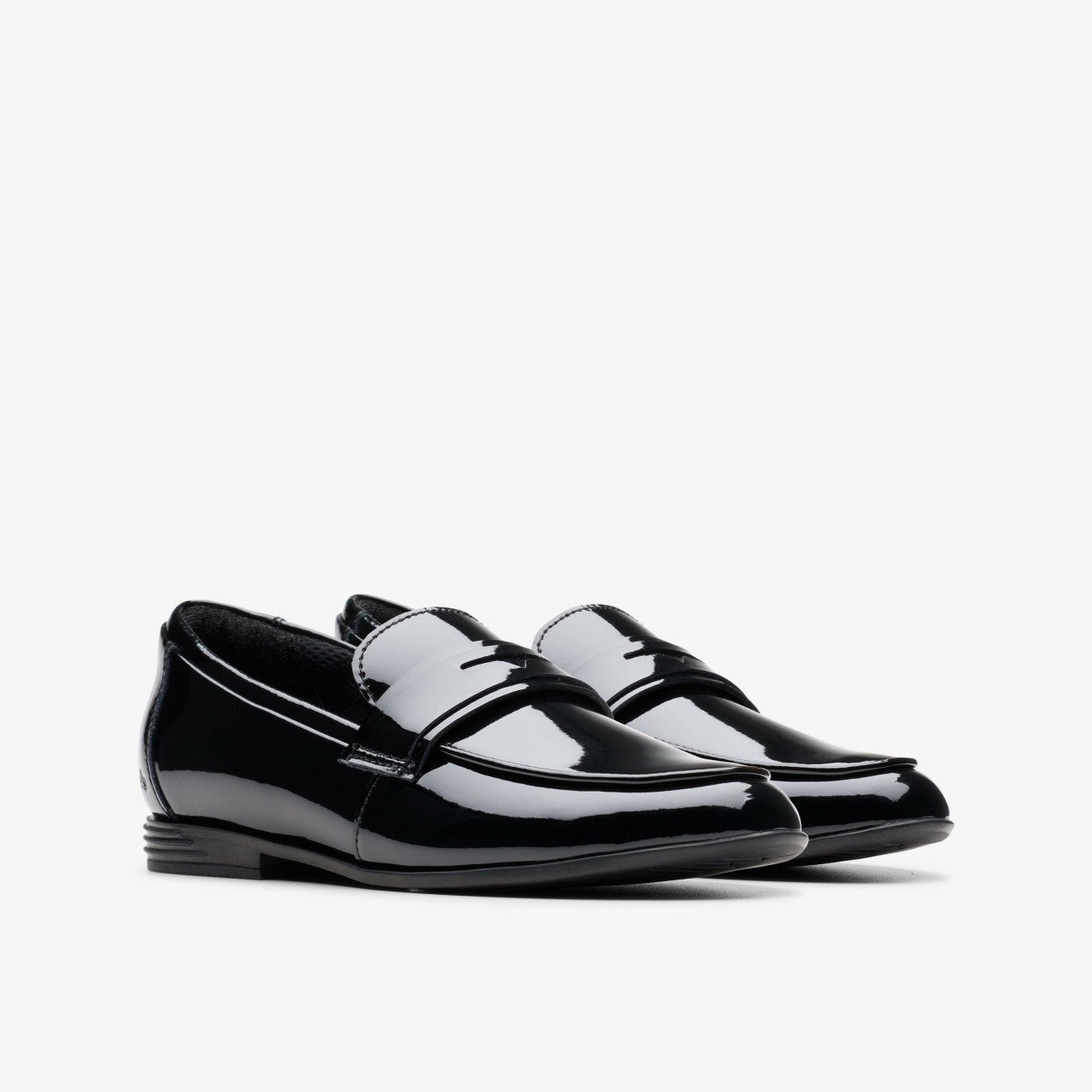 Finja Bright Older Black Patent | Clarks outlet