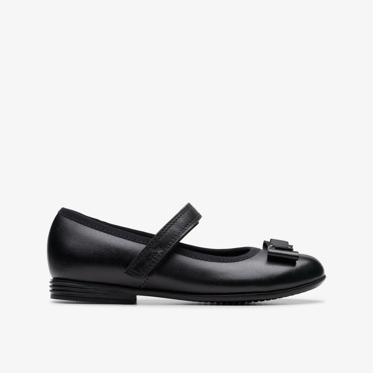 Finja Tap Kid Black Leather | Clarks on Sale