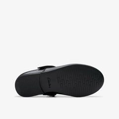 Finja Tap Kid Black Leather | Clarks on Sale