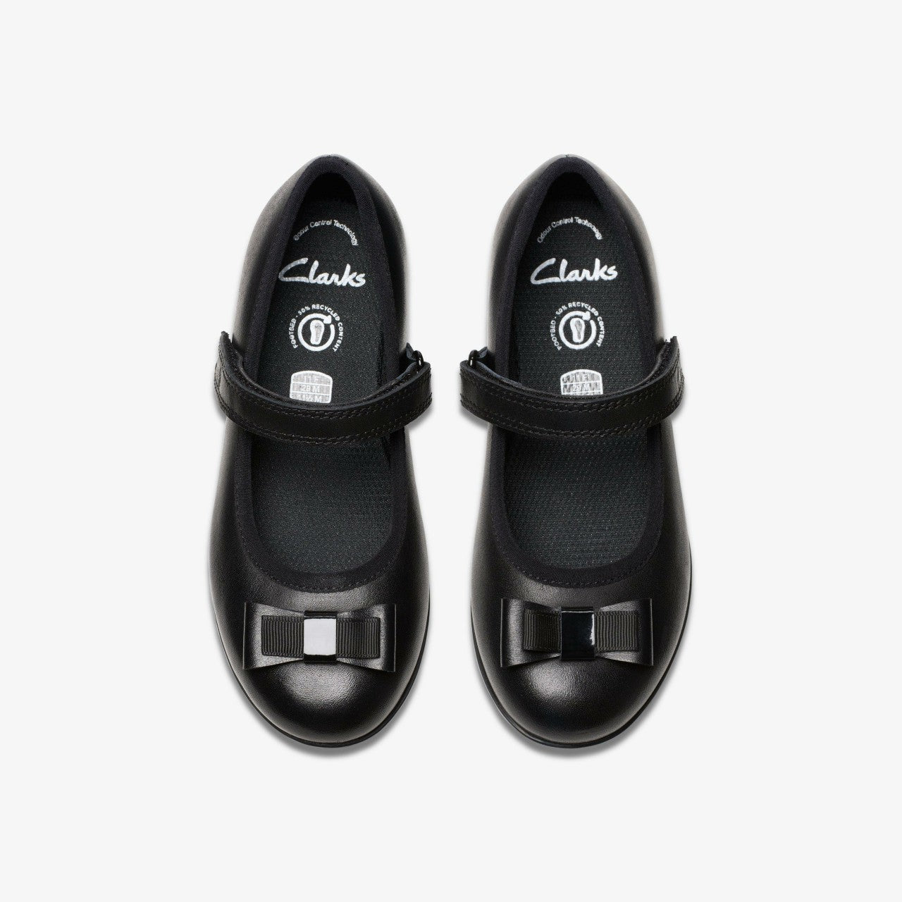 Finja Tap Kid Black Leather | Clarks on Sale