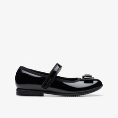 Finja Tap Kid Black Patent | Clarks for sale
