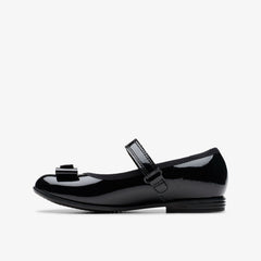Finja Tap Kid Black Patent | Clarks for sale