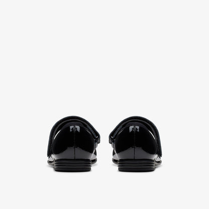 Finja Tap Kid Black Patent | Clarks for sale