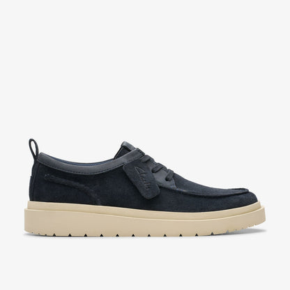 Polden Moc Navy Suede | Clarks for sale