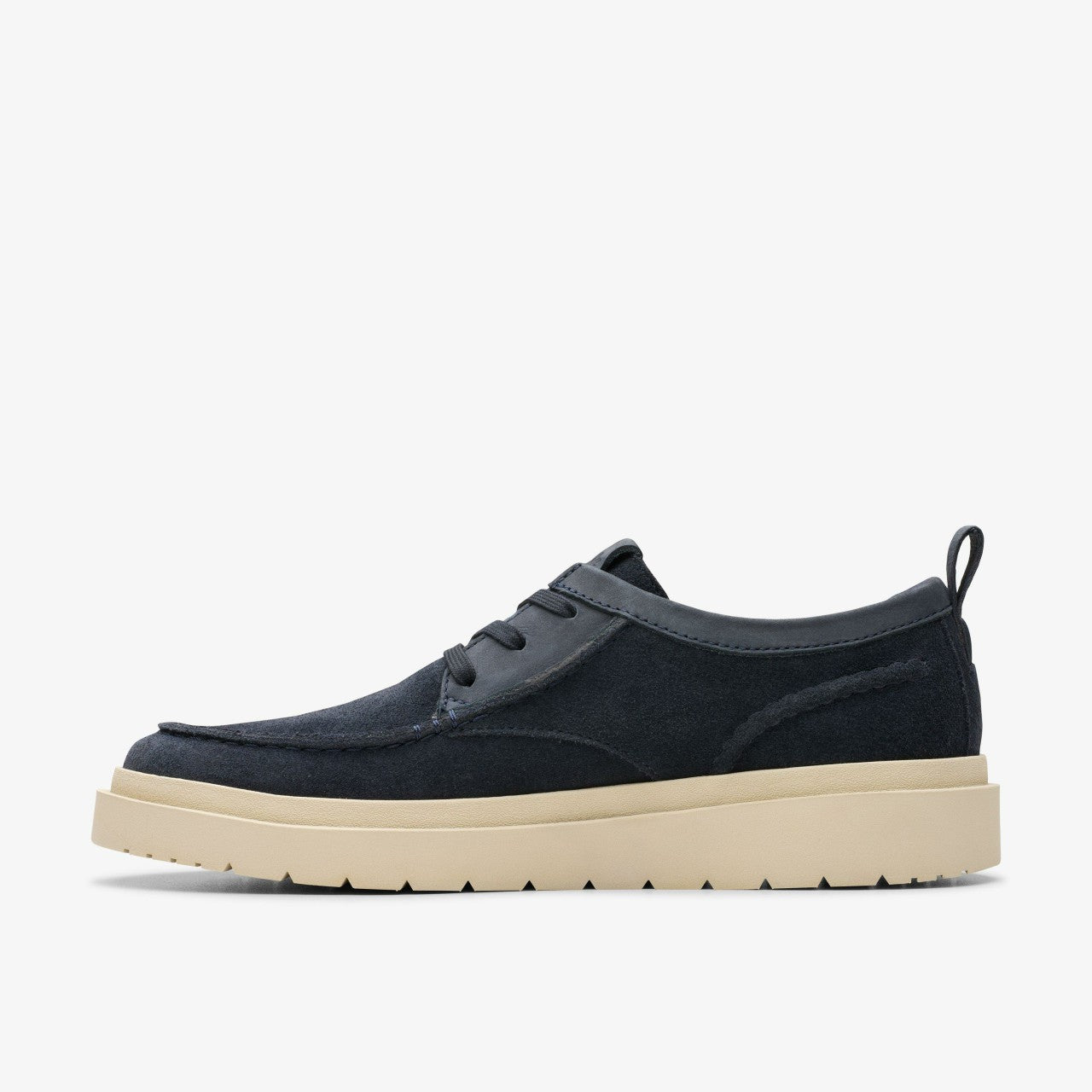Polden Moc Navy Suede | Clarks for sale