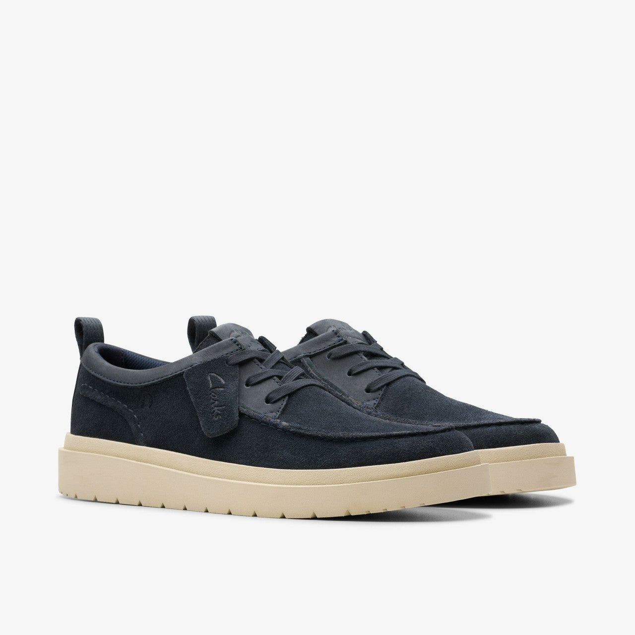 Polden Moc Navy Suede | Clarks for sale