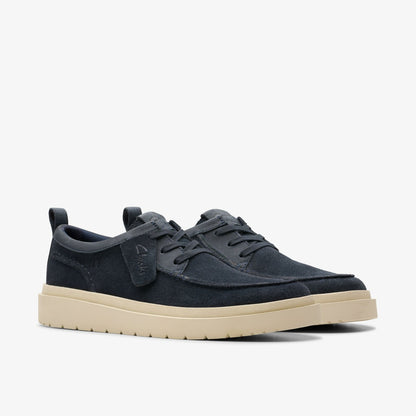 Polden Moc Navy Suede | Clarks for sale