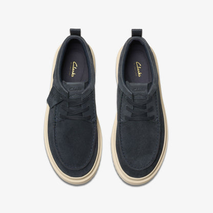 Polden Moc Navy Suede | Clarks for sale