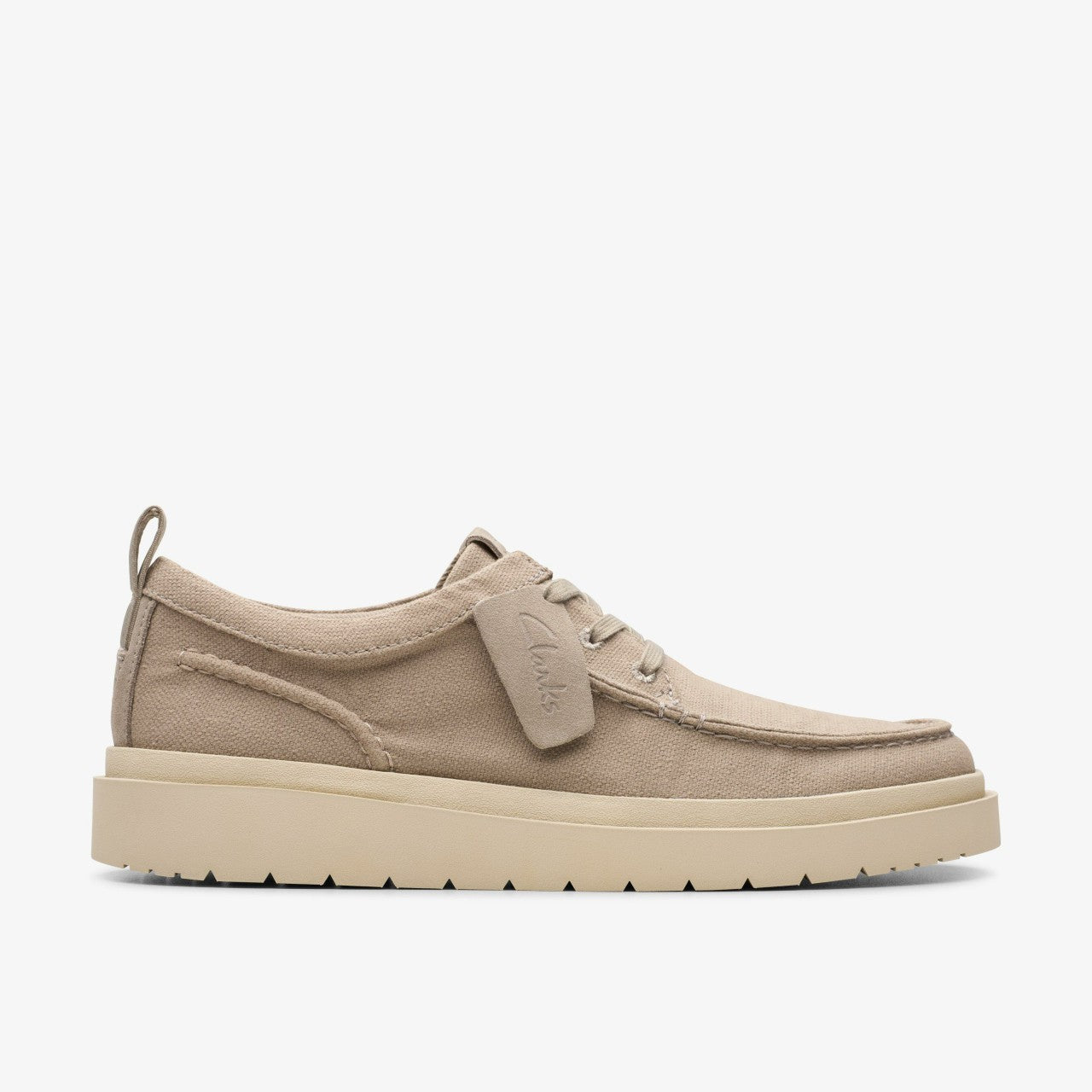 Polden Moc Grey Canvas | Clarks Sale