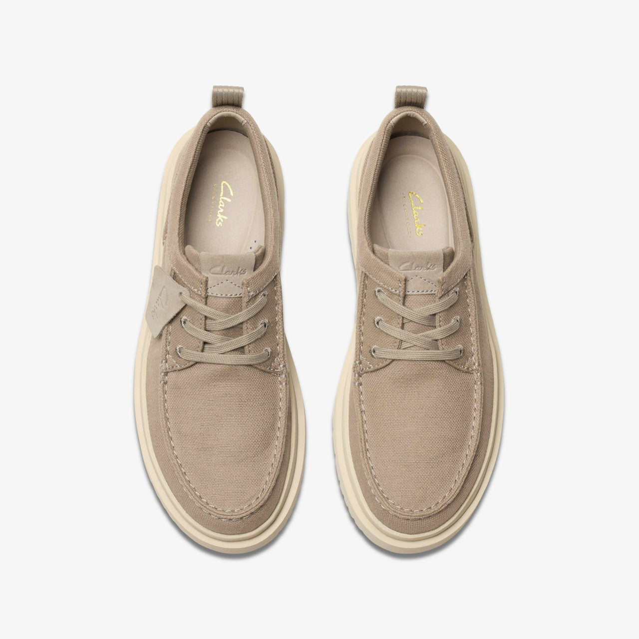 Polden Moc Grey Canvas | Clarks Sale