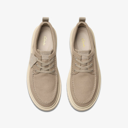 Polden Moc Grey Canvas | Clarks Sale