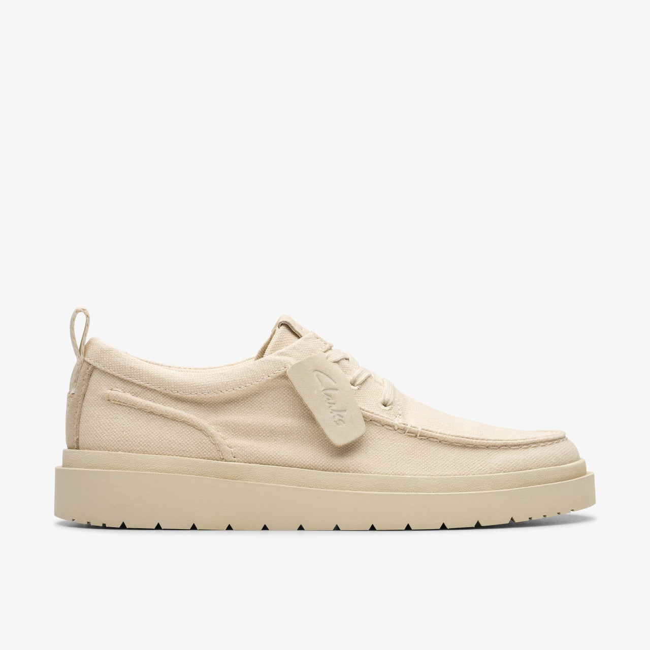 Polden Moc Off White Canvas | Clarks on Sale