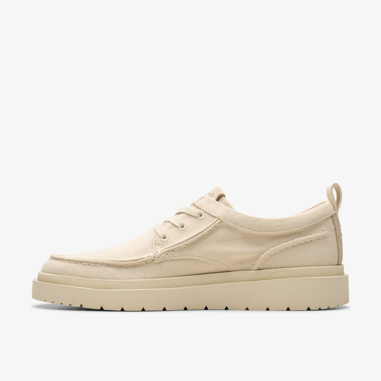 Polden Moc Off White Canvas | Clarks on Sale