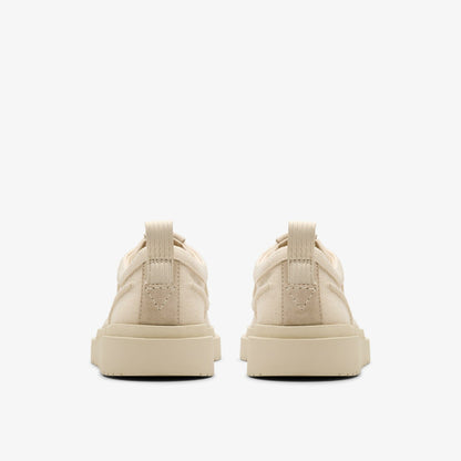 Polden Moc Off White Canvas | Clarks on Sale