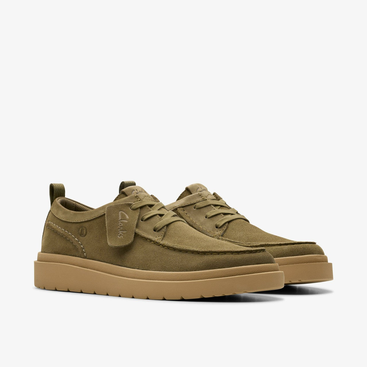 Polden Moc Olive Suede | Clarks online