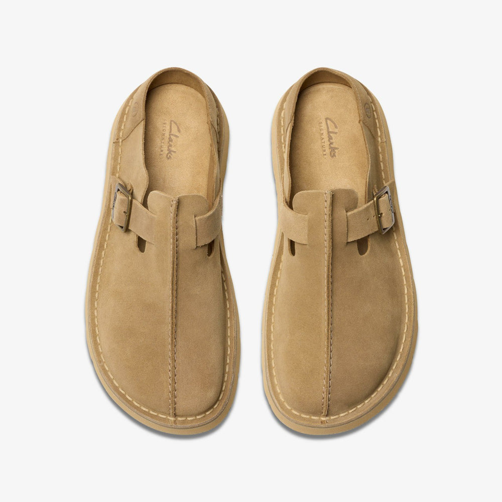 Solsbury Mule Dark Sand Suede | Clarks outlet