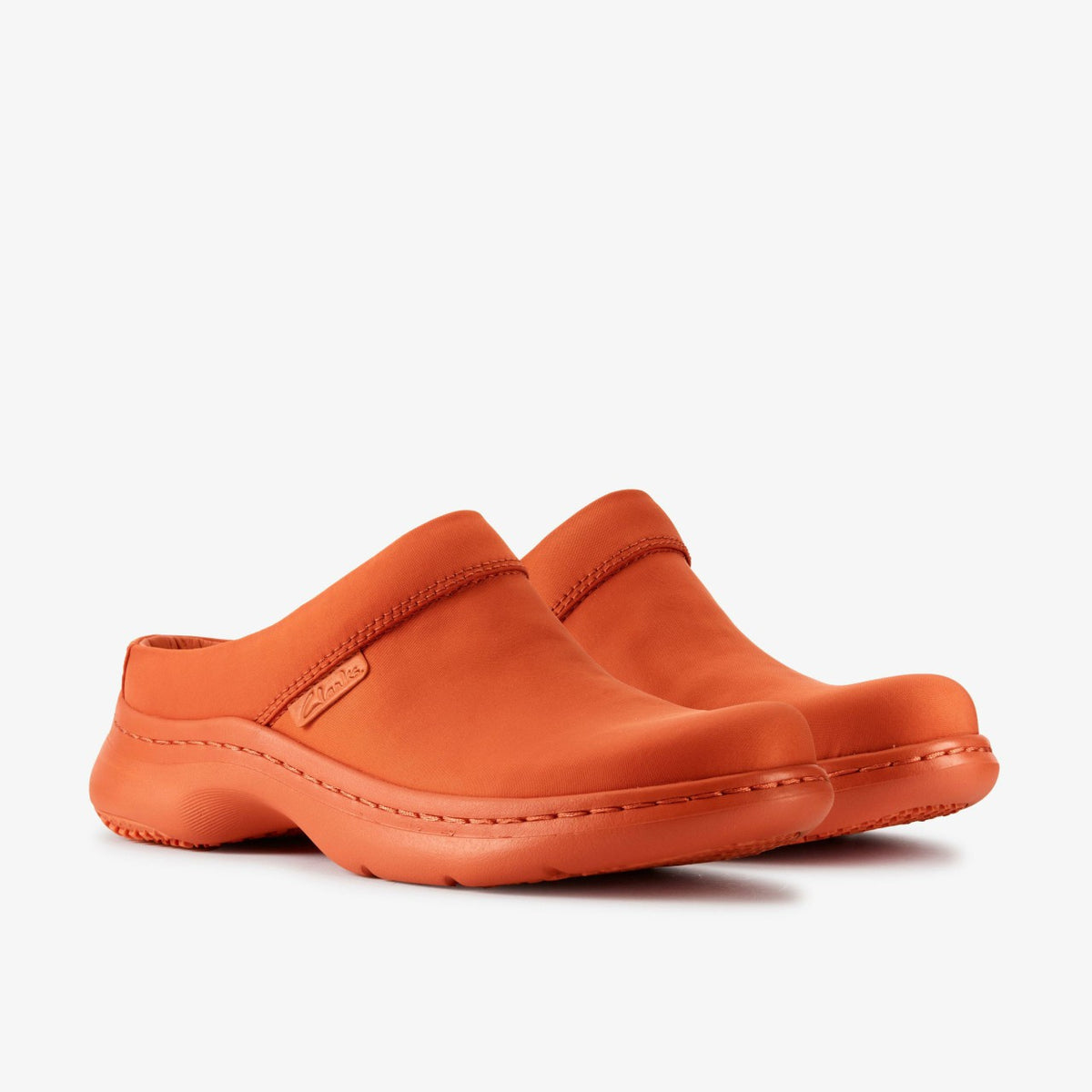 Martine Rose Clog 2 Womens Orange Textile | Clarks outlet