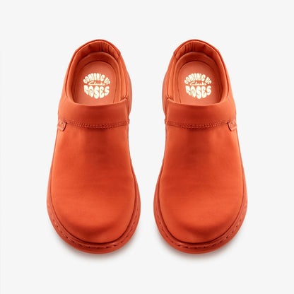 Martine Rose Clog 2 Womens Orange Textile | Clarks outlet