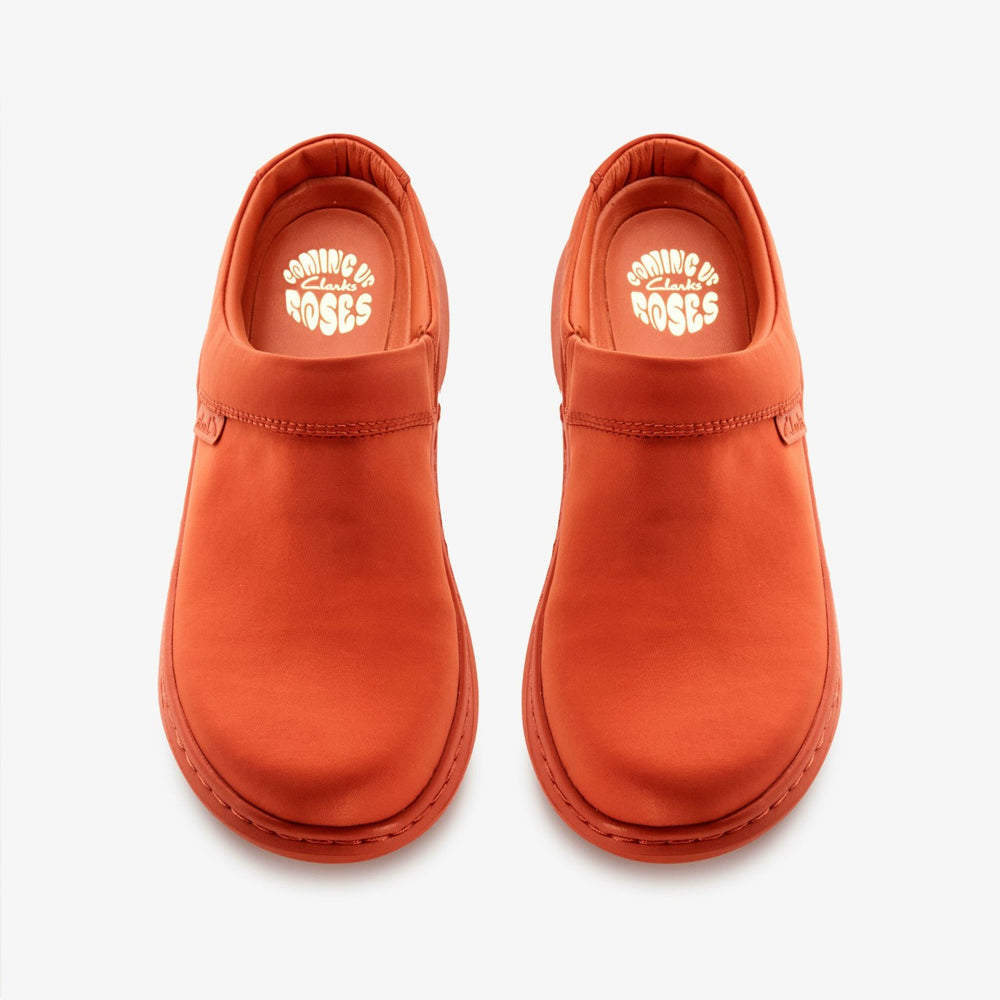 Martine Rose Clog 2 Womens Orange Textile | Clarks outlet
