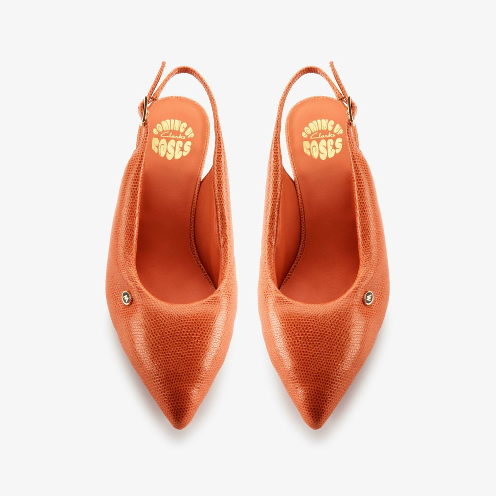 Martine Rose Sling 1 Womens Orange Interest Leather | Clarks online