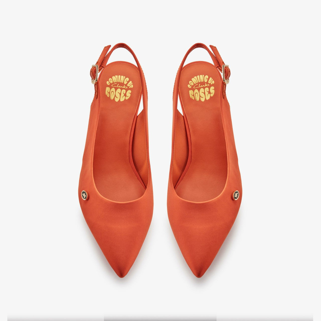 Martine Rose Sling 2 Womens Orange Textile | Clarks on Sale