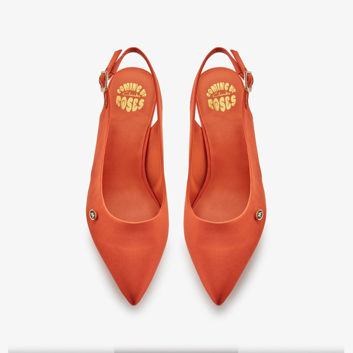 Martine Rose Sling 2 Womens Orange Textile | Clarks on Sale