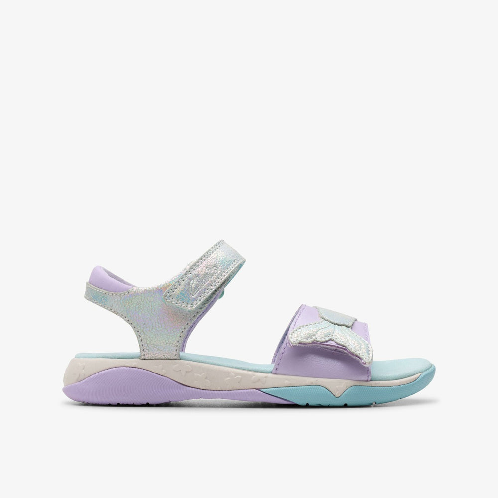 Osian Spark Kid Purple Metallic | Clarks online