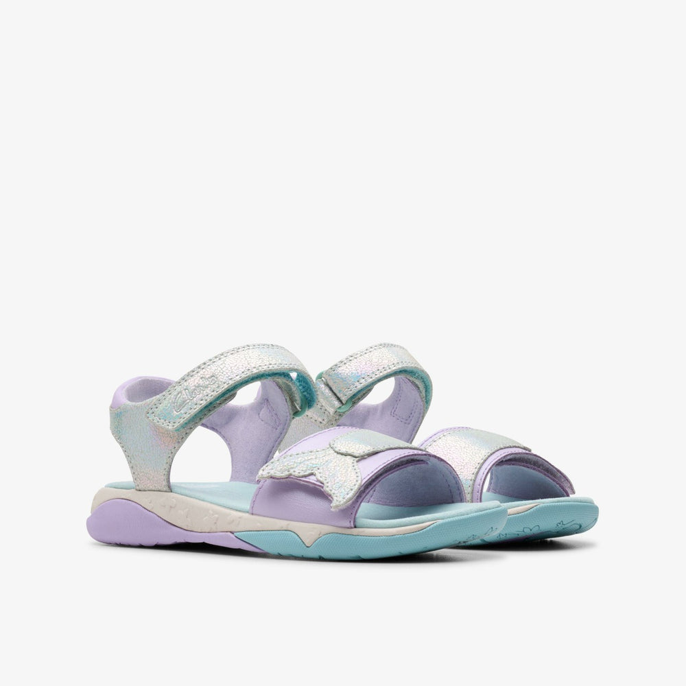Osian Spark Kid Purple Metallic | Clarks online